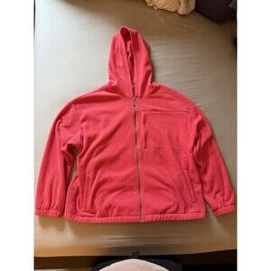 LIVI Active Lane Bryant Fleece Full-Zip Hoodie Pink 18/20
